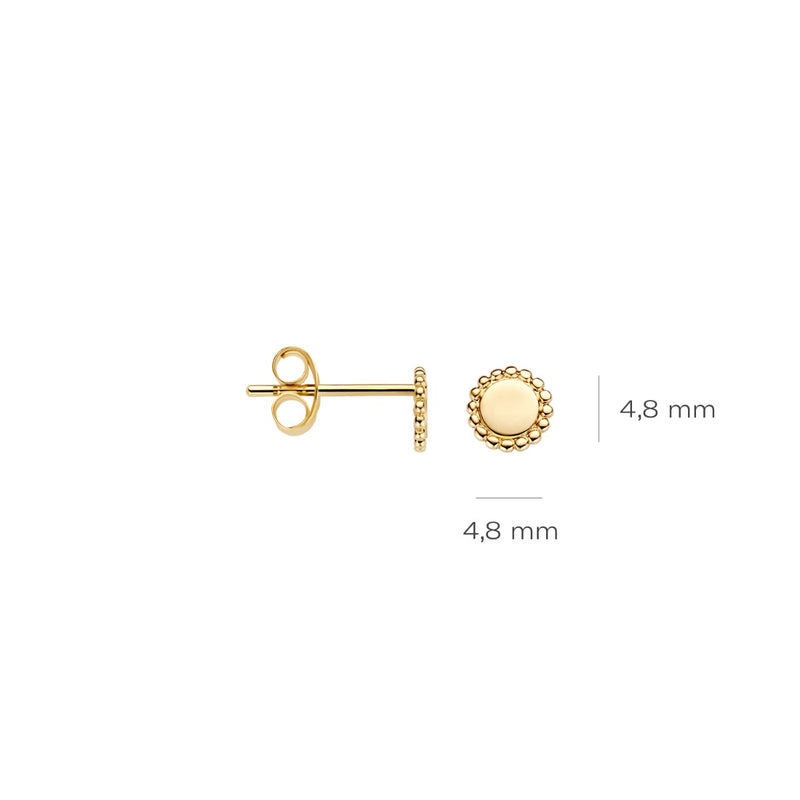 Blush 14 Karat Golden Ear Studs 7351YGO-zoom-