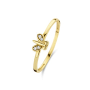 Beloro Jewels Della Spiga Farfalla 375 Gold Ring BO330006-50