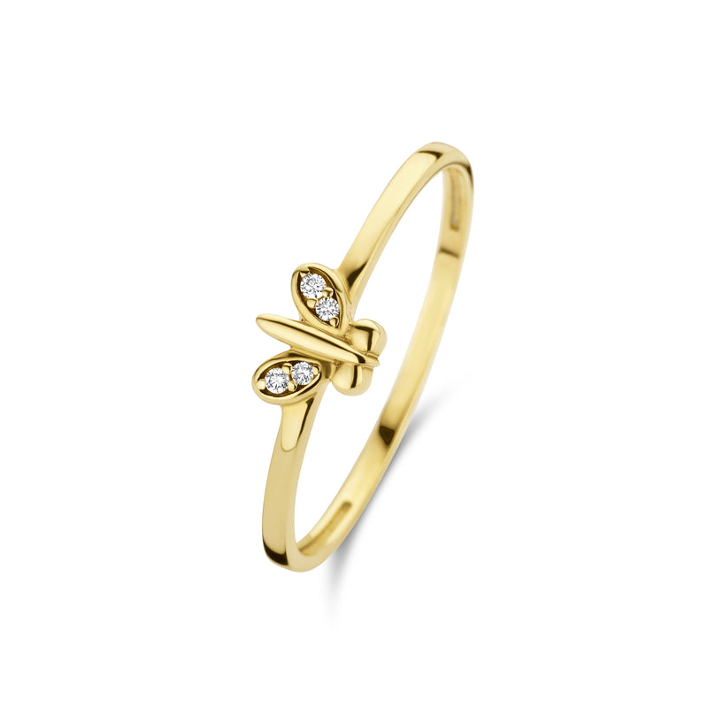 Beloro Jewels Della Spiga Farfalla 375 Gold Ring BO330006-50-zoom-