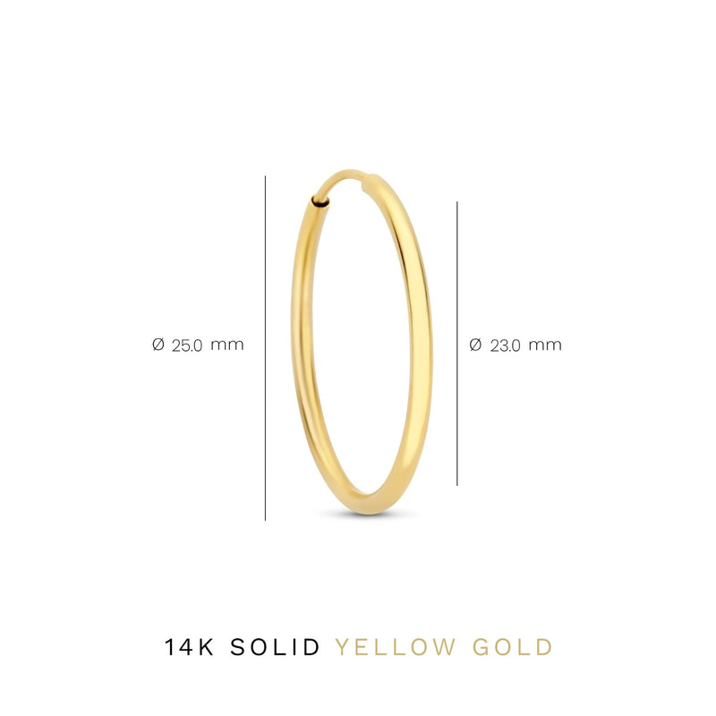 Isabel Bernard Le Marais Cerise 14 Karat | Gold Reif-Ohrringe IB360169-zoom-