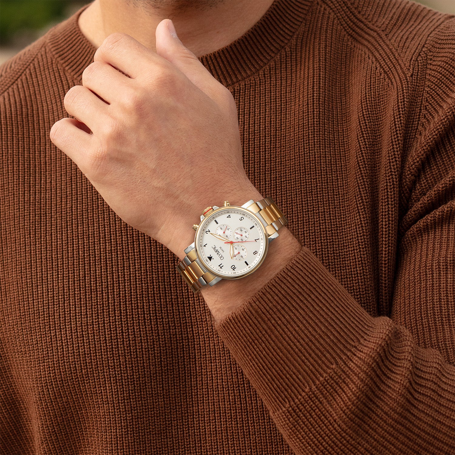 Olympic Jack Zilverkleurig Heren Horloge 2002-OL89HSS057B