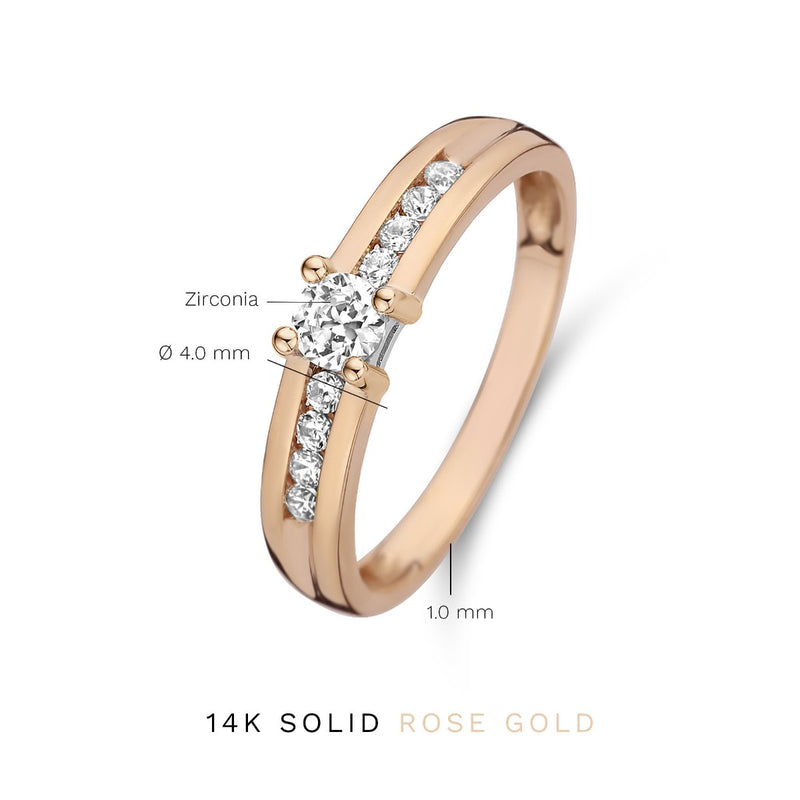 Isabel Bernard La Concorde Estee 14 Karat | Roségold Ring IB330075-50-zoom-