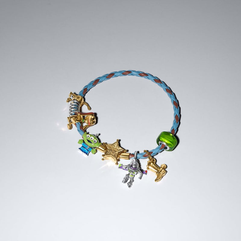 Pandora Disney Vergoldeter Disney Pixar Toy Story Cowboy-Stiefel Charm 764606C01-zoom-