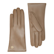 Isabel Bernard Honoré Eleanor Taupe Ziegenfell Leder Handschuhe IB67000-378-6.5