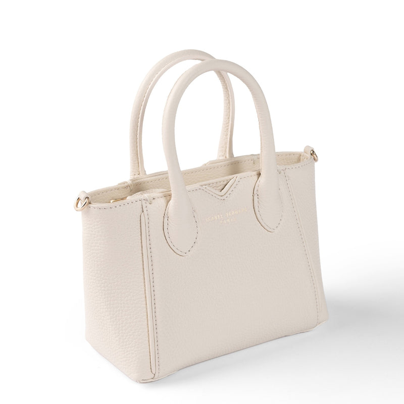 Isabel Bernard Honoré Cloe Mini Creme Kalbsleder Handtasche IB21124-070-zoom-