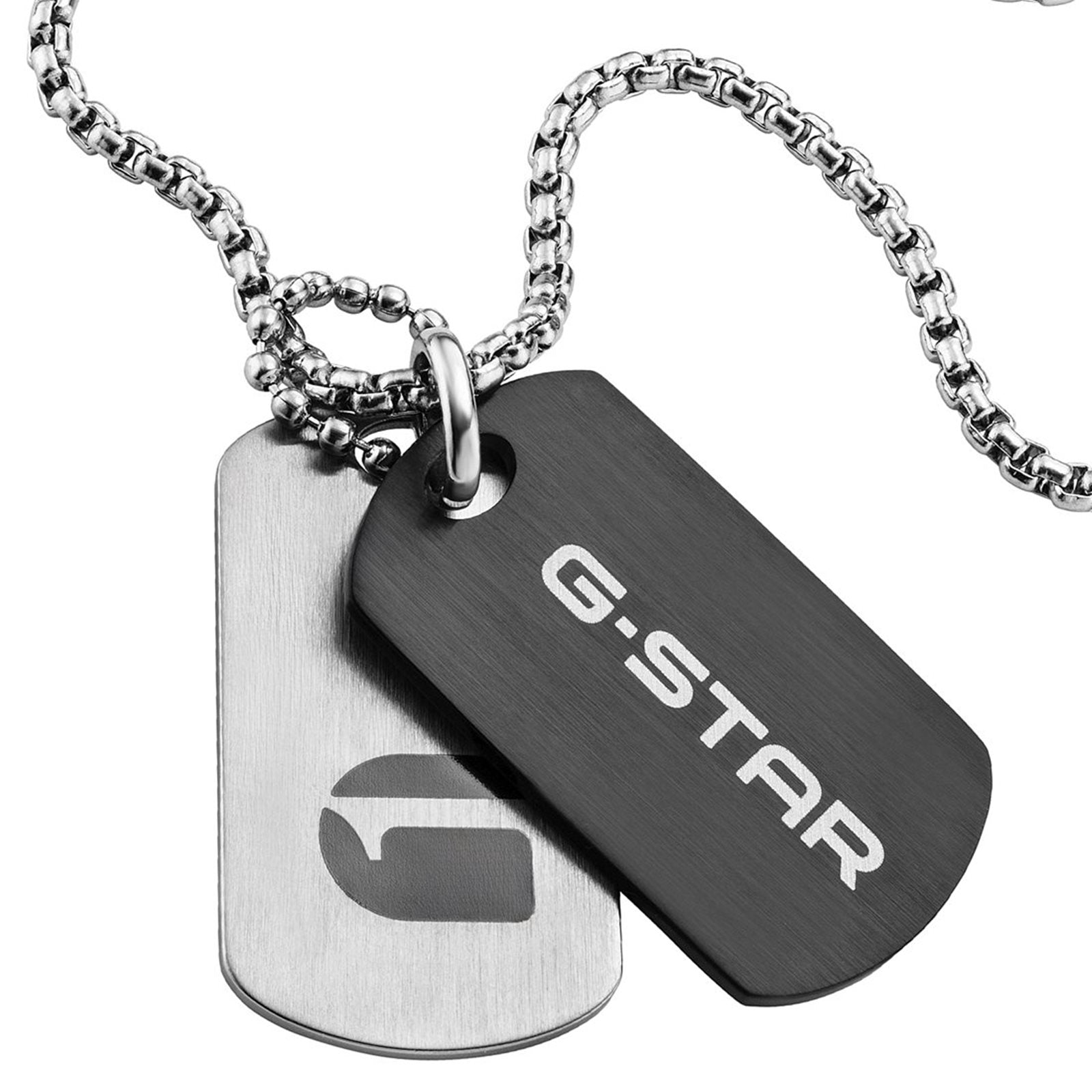 G-Star M-Tag Silver-Tone Necklace GSJ.101.02