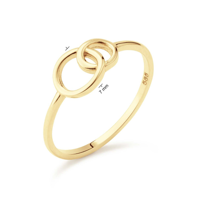 Jackie Gold Giro Doppio 14 Karat Gold Ring JKR24.408-52-zoom-