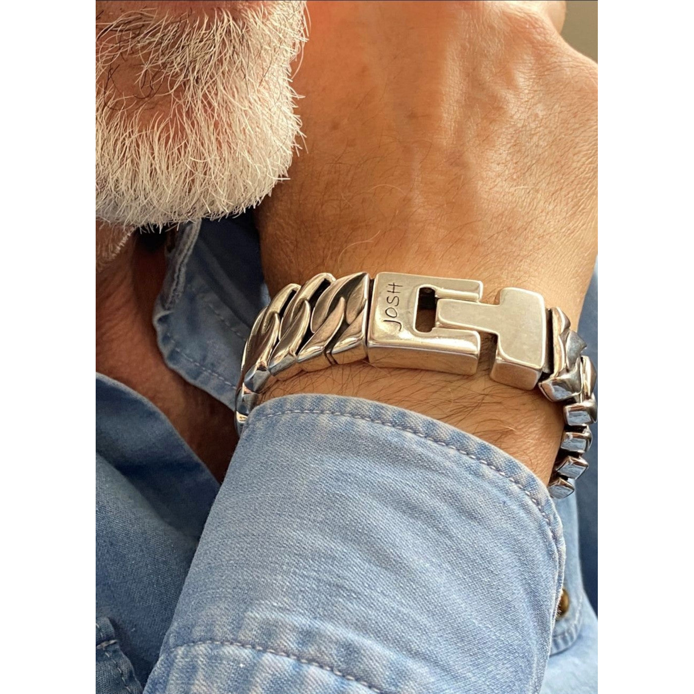 Josh Silver Bracelet 03504-BRA-S/L