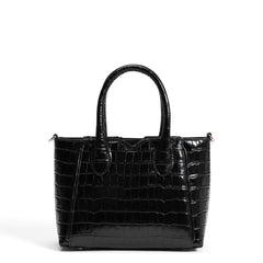 Isabel Bernard Honoré Cloe Mini Croco Black Calfskin Leather Handbag IB21124-201