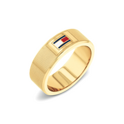 Tommy Hilfiger Edelstahl Goldfarben Unisex Ring TJ2790686-64