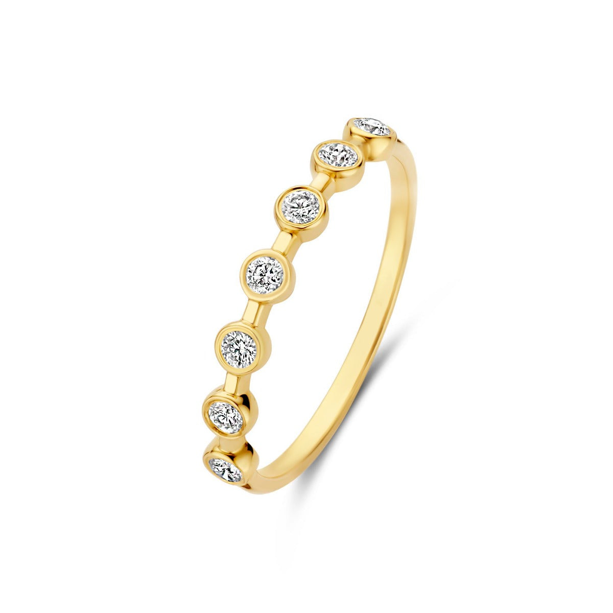 Isabel Bernard De la Paix Flavie 14 Karat Gold Ring With Diamond 0.18 Carat IBD330033-54