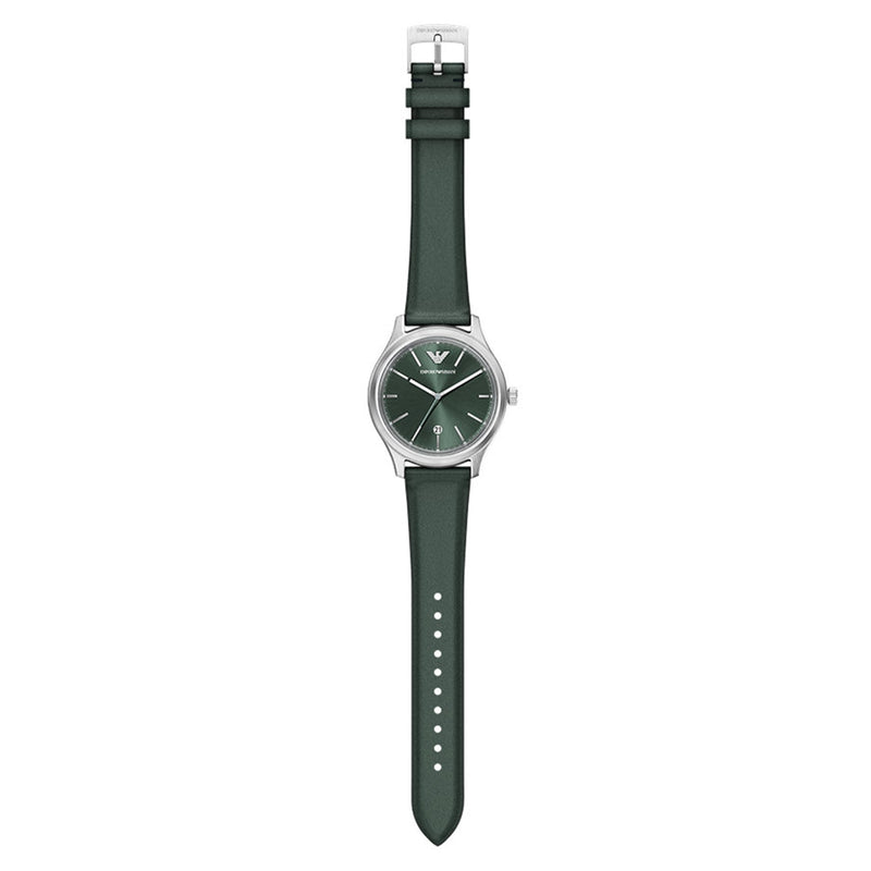 Emporio Armani Round Green Dial Watch AR11749-zoom-