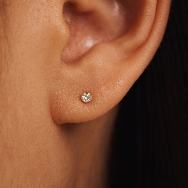 Isabel Bernard Le Marais De Buci 14 Karat | Gold Ohrstecker IB360234-zoom-