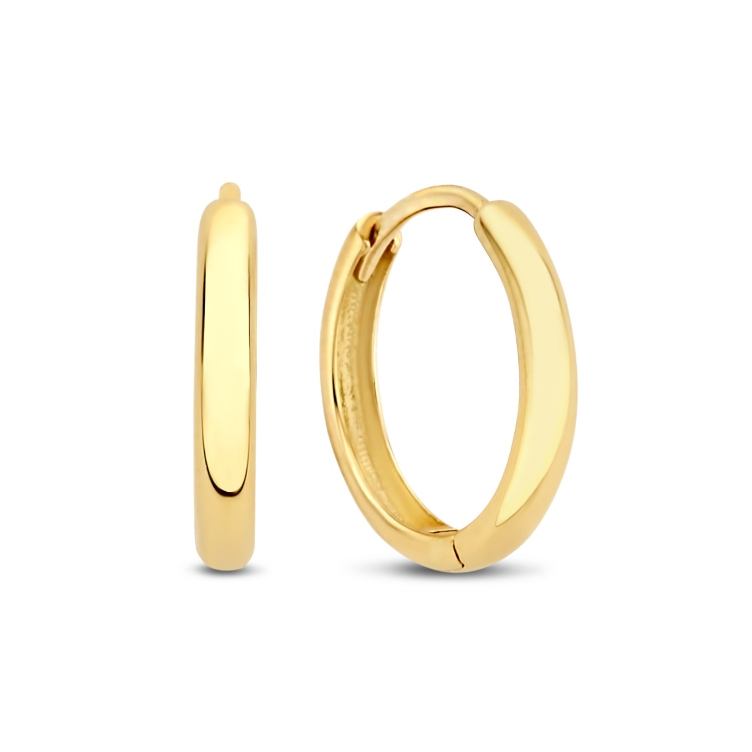 Isabel Bernard Rivoli Morgane 14 Carat Golden Hoop Earrings IB360144