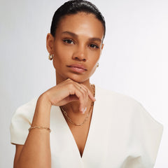 Isabel Bernard Cadeau d'Isabel 14 karat gold necklace and bracelet gift set IB90170