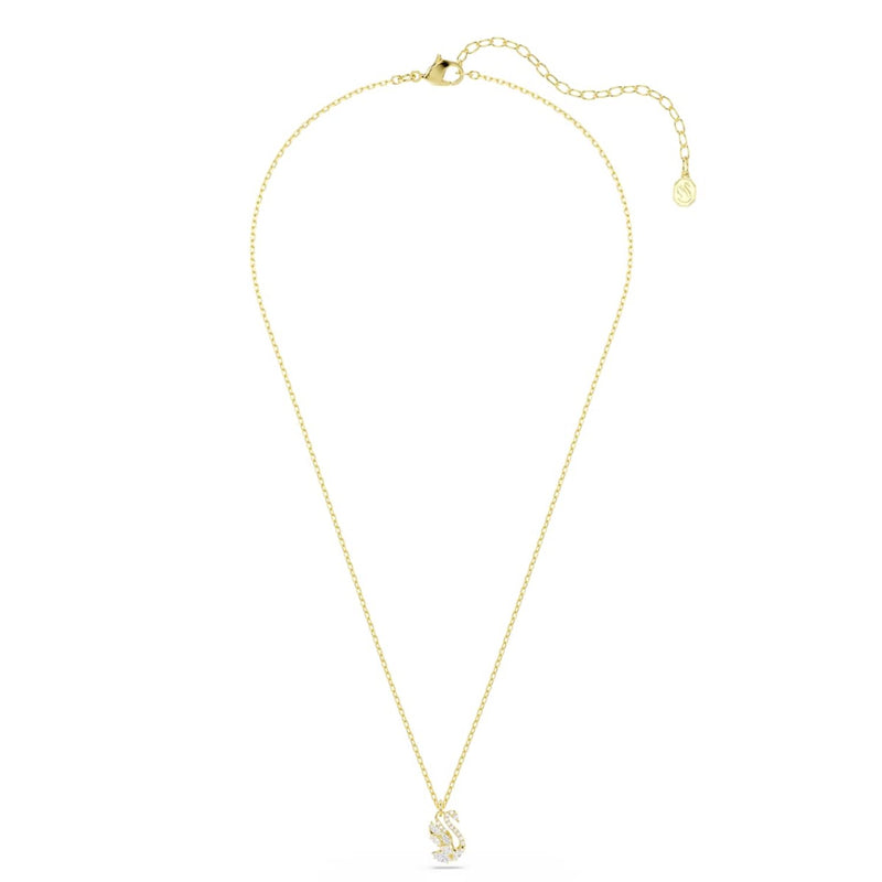 Swarovski Schwanen-Pavé-Halskette in Goldoptik 5754626-zoom-