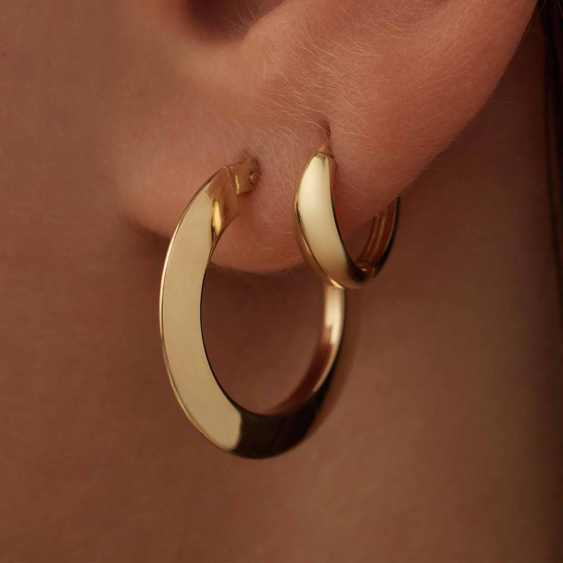 Isabel Bernard Rivoli Morgane 14 Karat | Gold Reif-Ohrringe IB360247-zoom-