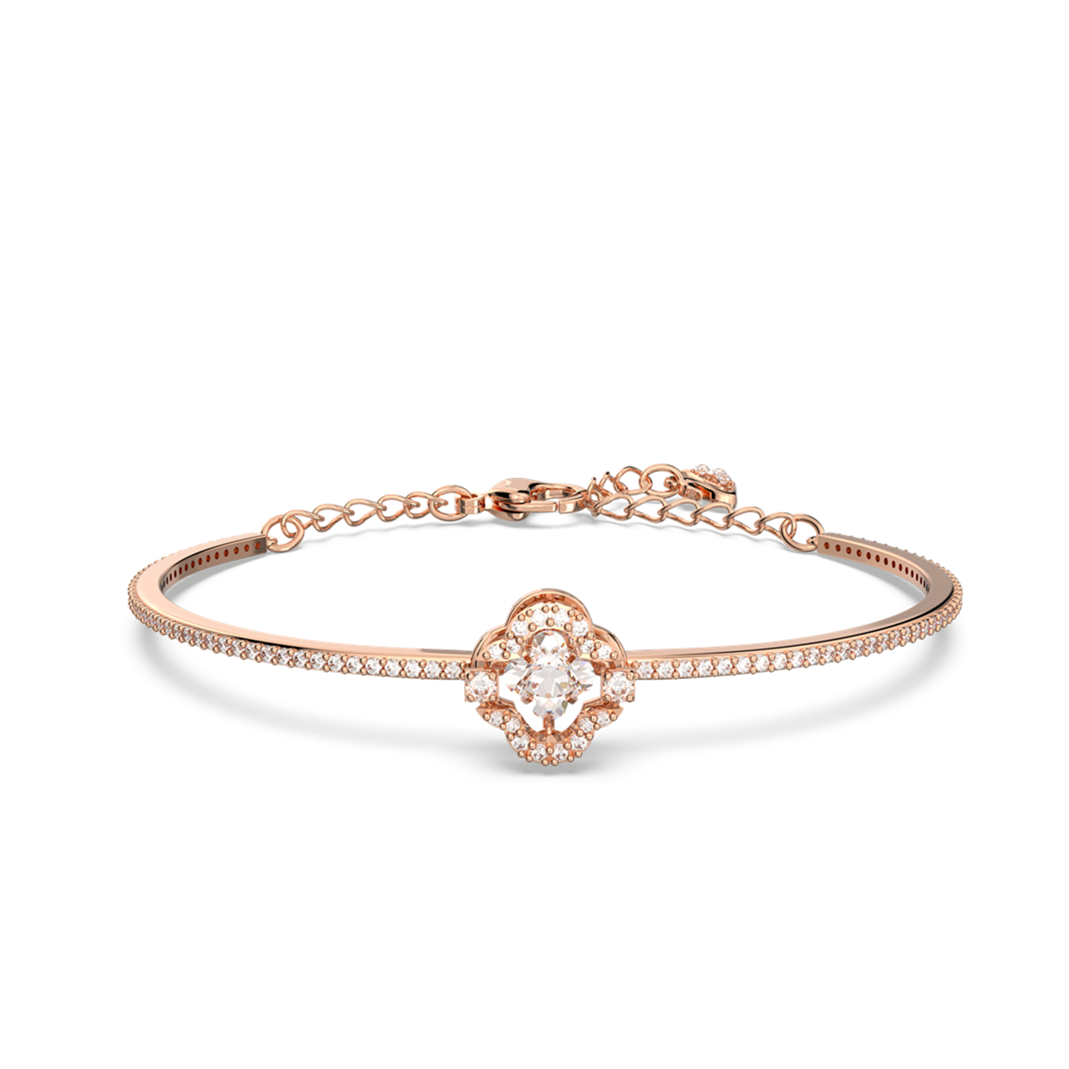 Swarovski Una Angelic Clover Rose Gold-Coloured Bracelet 5642925