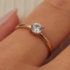 Isabel Bernard La Concorde Soleil 14 Carat RoseGold Ring IB330074-50 (size: 50)