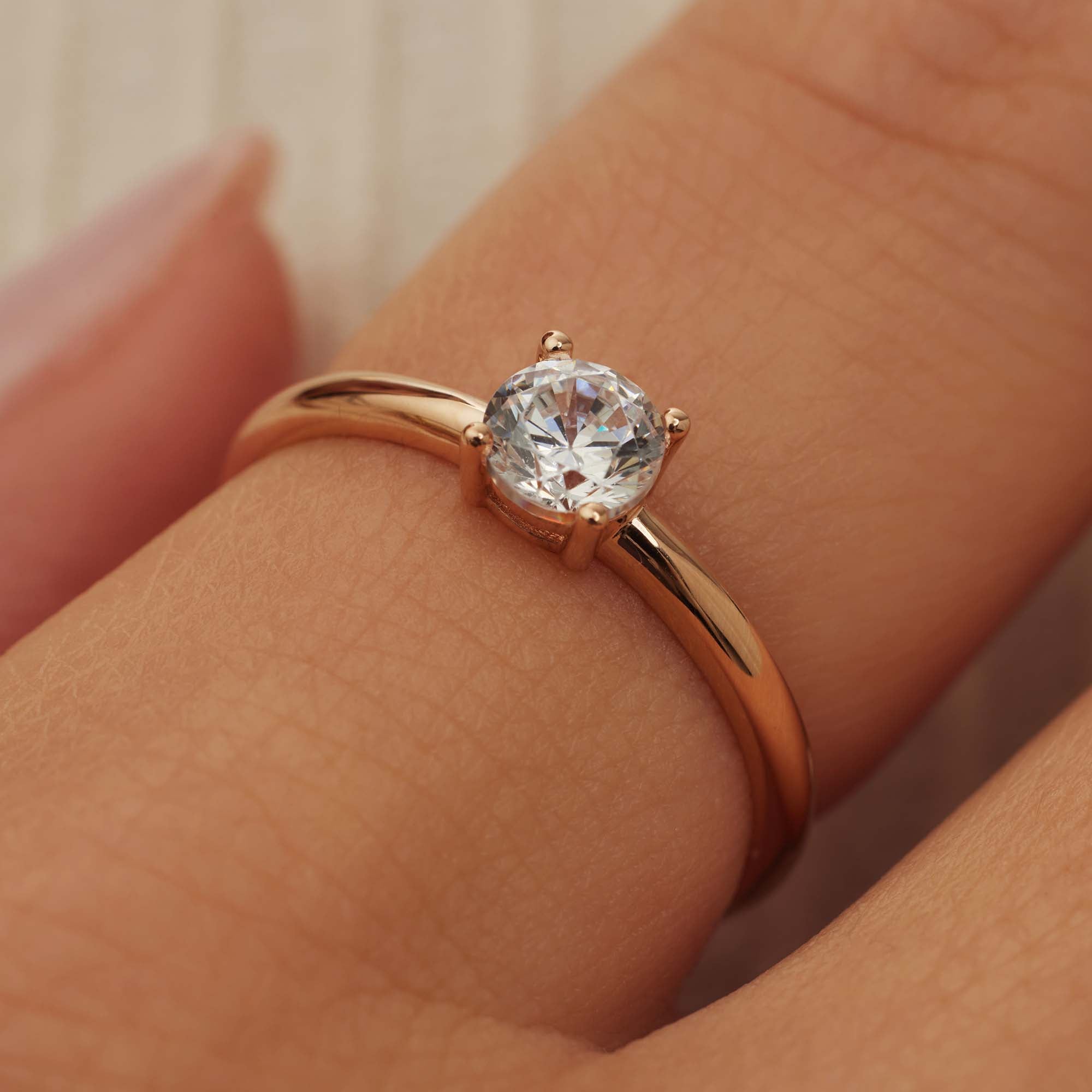 Isabel Bernard La Concorde Soleil 14 Carat RoseGold Ring IB330074-50 (size: 50)