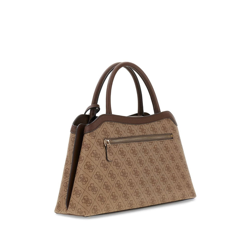 Guess Lindsey Latte Logo Handtasche HWSG97-49060-LTL-zoom-