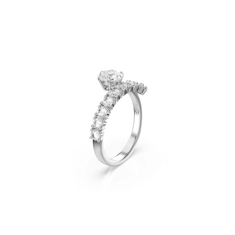 Swarovski Matrix Crash Silberfarbener Ring 5753573-zoom-