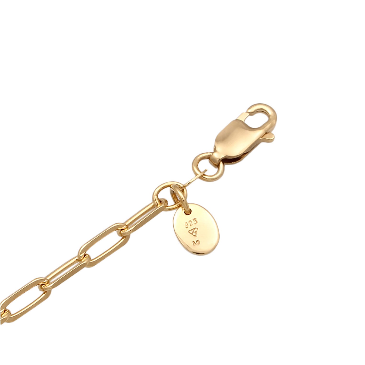 Elli 925 Sterling Silver Necklace Gold plated with Quartz 2004-BF-0008133-001