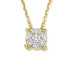 Isabel Bernard De la Paix Hanaé 14 Carat Golden Necklace | diamond 0.08 ct | IBD350007