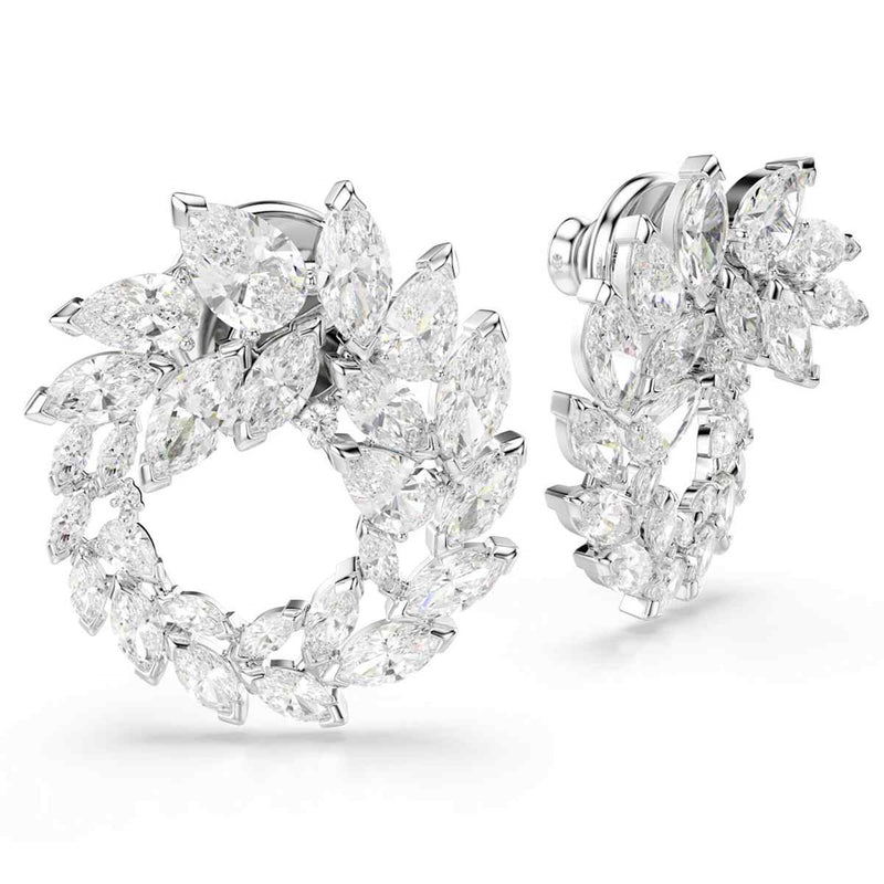 Swarovski Mesmera Glam Silberfarbene Creolen 5748008-zoom-