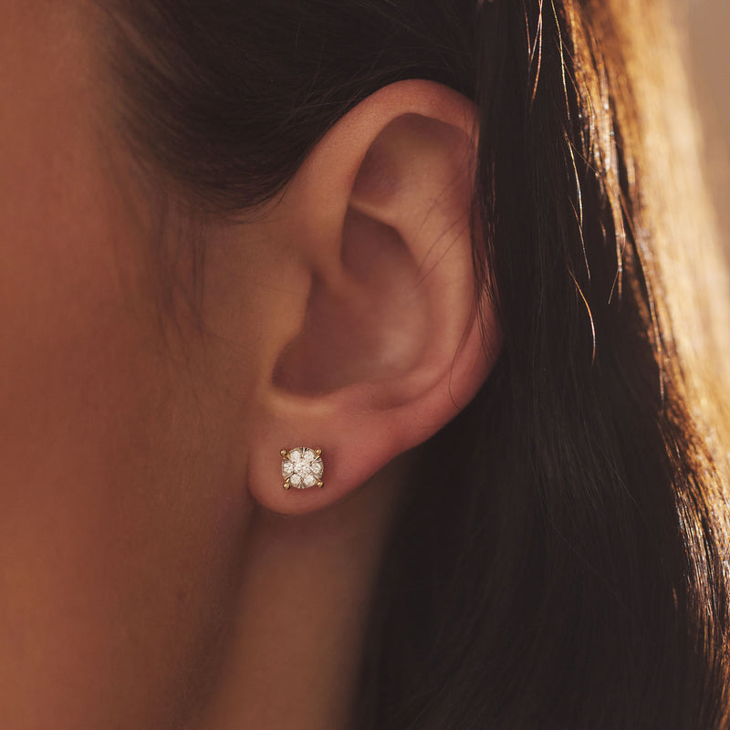 Isabel Bernard De la Paix Hanaé 14 Karat | Gold Ohrstecker | Diamant 0.28 Karat | IBD360013-zoom-