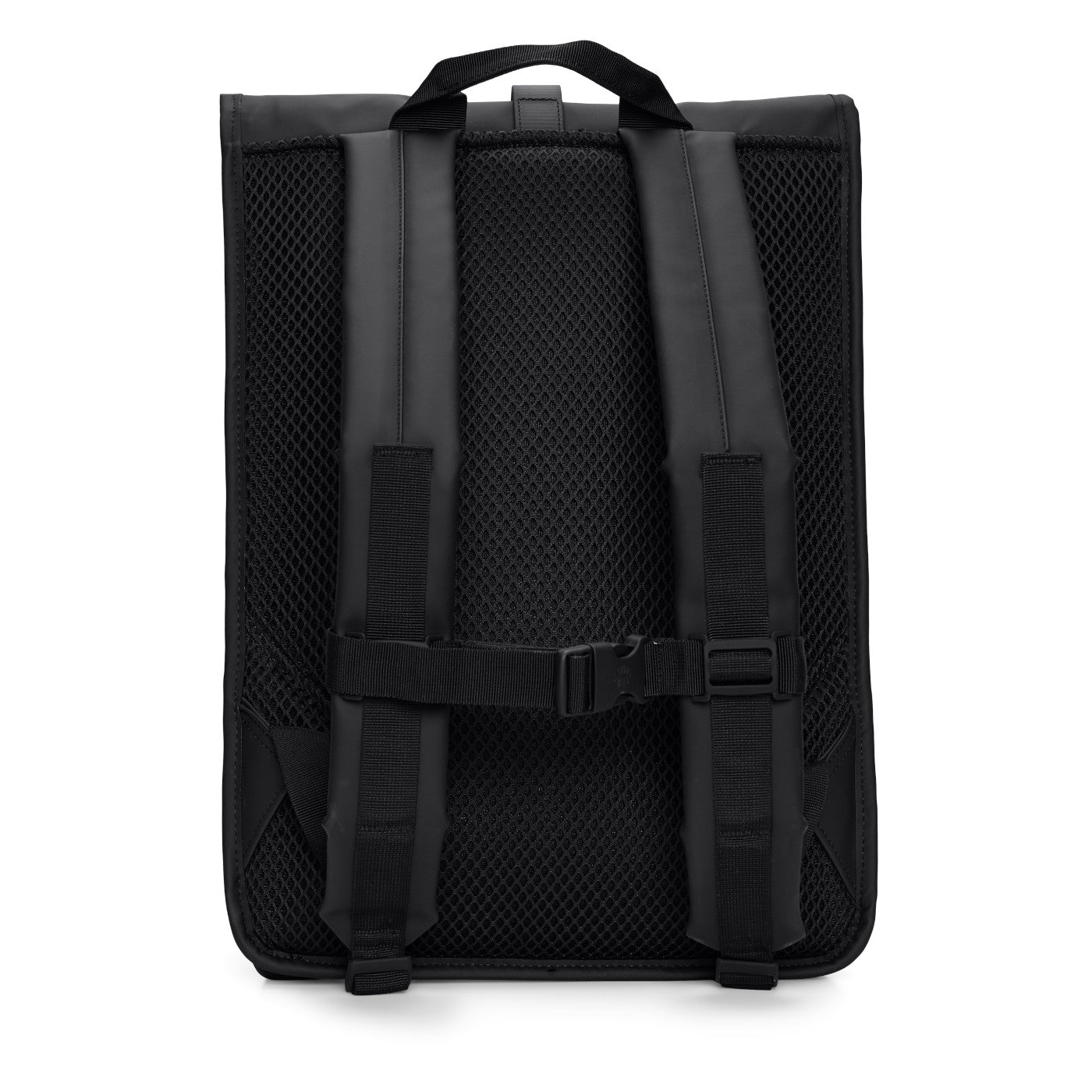 Rains Rolltop Black Backpack R13320-01