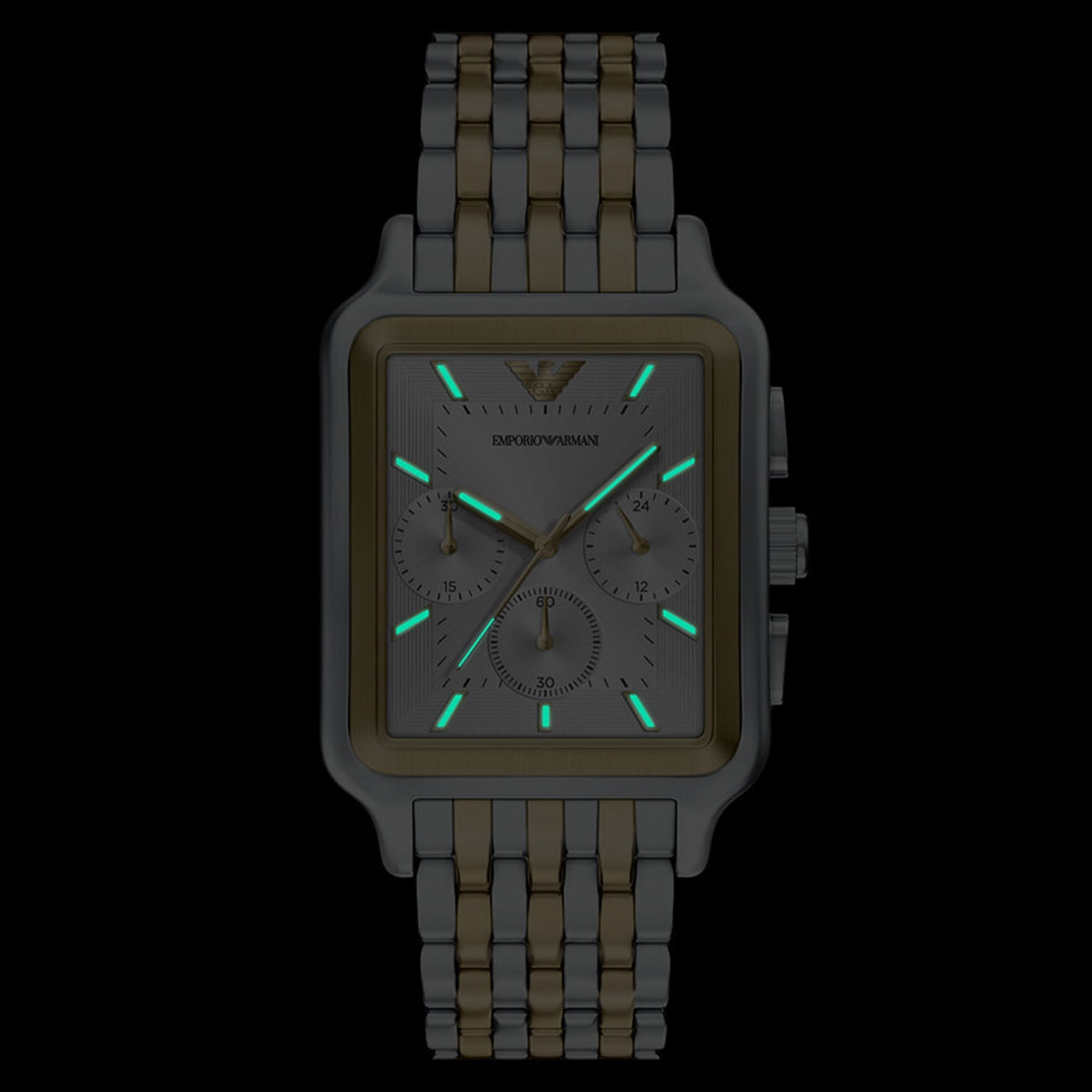 Emporio Armani Rectangular Silver Dial Watch AR11752