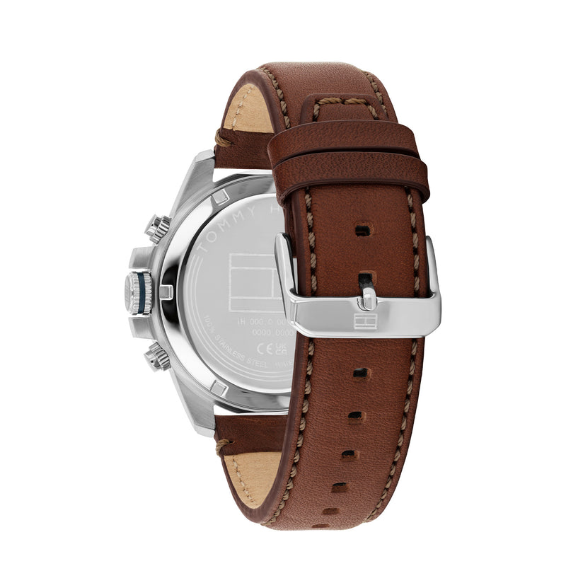 Tommy Hilfiger Jameson Silberne Und Blaue Herrenuhr TH1792195-zoom-