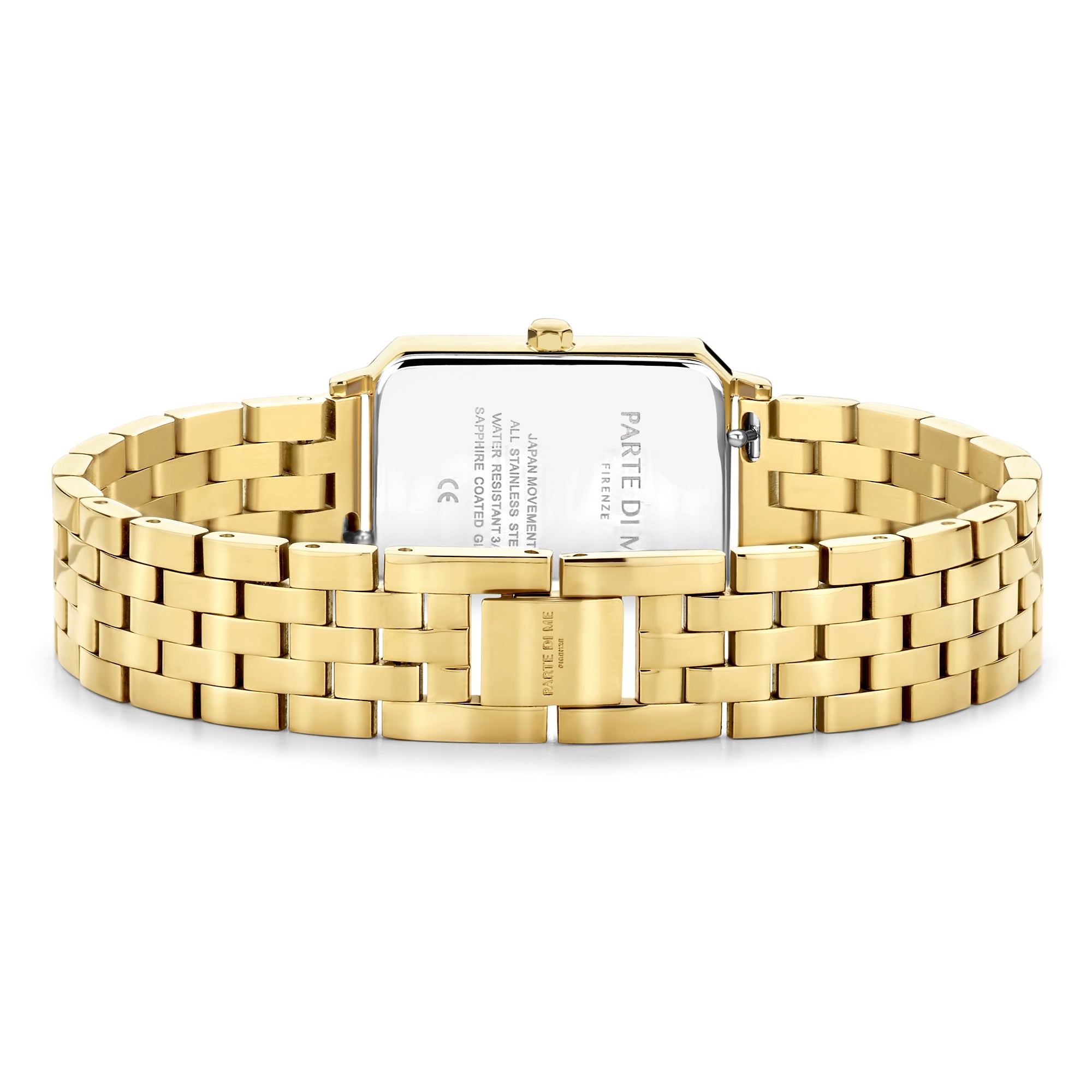 Parte Di Me Orologio Rechthoekig Women'sWatch Gold-coloured and Black PDM09001