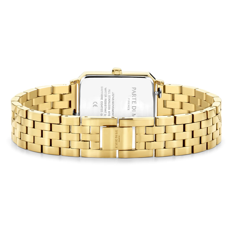 Parte Di Me Orologio Rechthoekig DamenUhr Goldfarbene und Schwarz PDM09001-zoom-