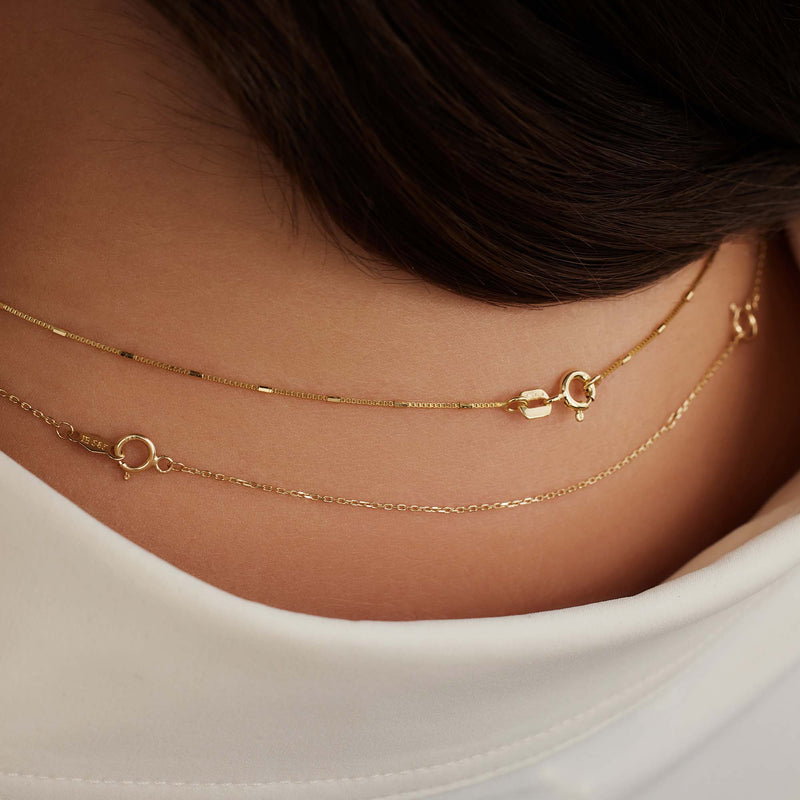 Isabel Bernard Rivoli Nicole 14 Karat | Gold Halskette Verlängerer IB340106-zoom-