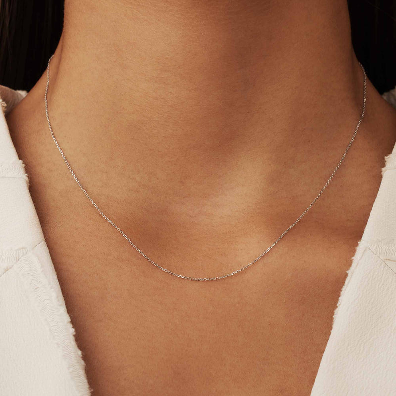 Isabel Bernard Saint Germain Nicole 14 Karat | Weißgold Halskette IB340119-zoom-