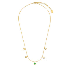 Violet Hamden Luna 925 Sterling Silver Gold Plated Necklace VH340042