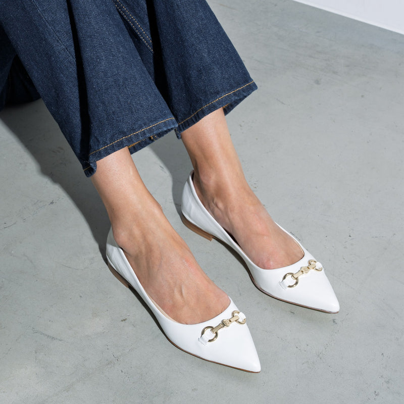 Isabel Bernard Vendôme Elita Weiß Kalbsleder Ballerinas IB51002-00-42-zoom-