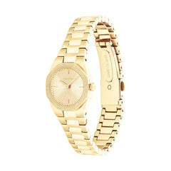 Calvin Klein Geometric Elegance Goudkleurig Dames Horloge 2002-CK25100142