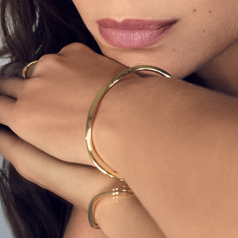 Sif Jakobs Ellera Waves Pianura Bangle Vergoldetes Armband SJ-BG3879-YG-zoom-