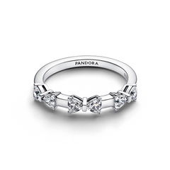 Pandora Timeless 925 Sterling Silver Bow Station Ring 194233C01-56